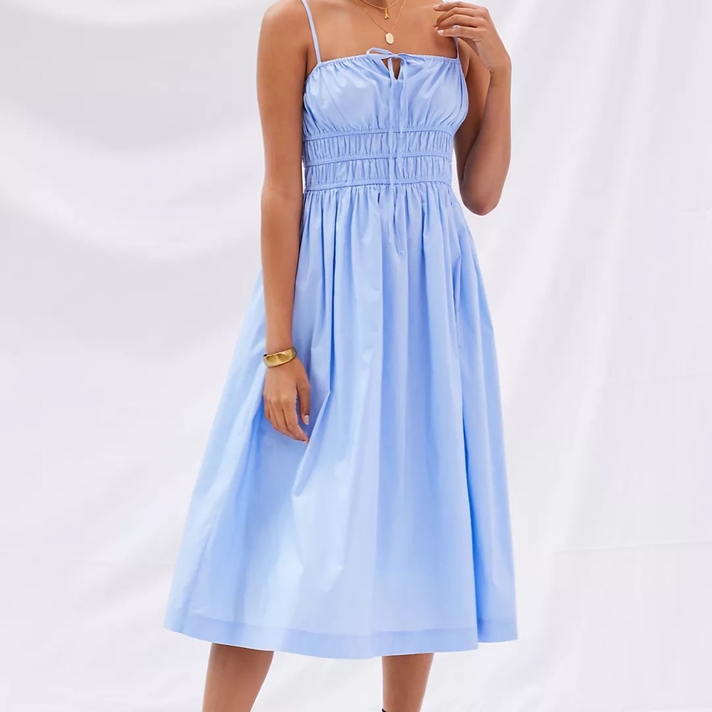 Anthropologie Smocked Midi Dress